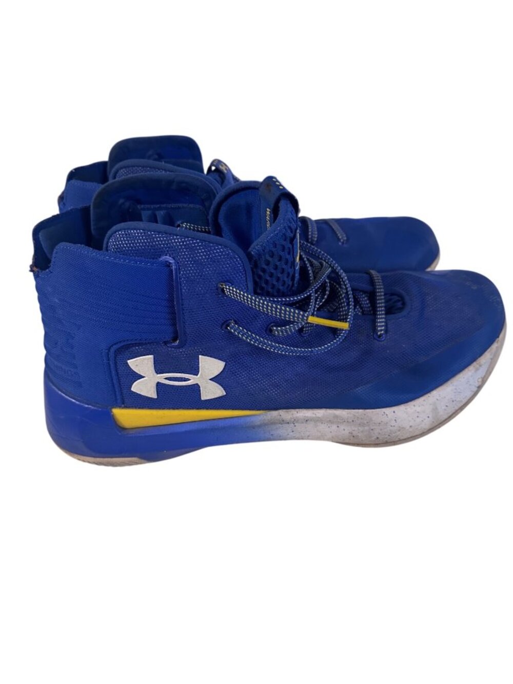 Under Armour Wardell SC  blue and yellow sneakers size 13